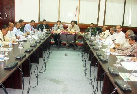 اجتماع المكتب التنفيذي لمحافظة عدن برئاسة د. الجفري أمس